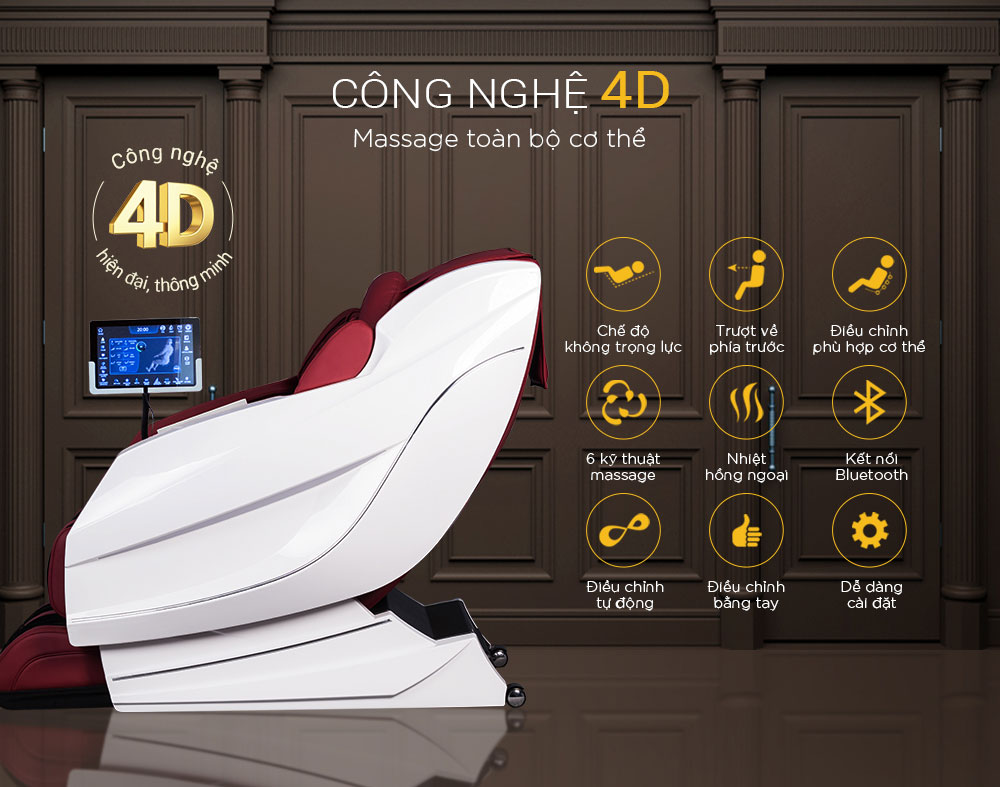 Ghế Massage Buheung Rose Royal MK-9000N 184