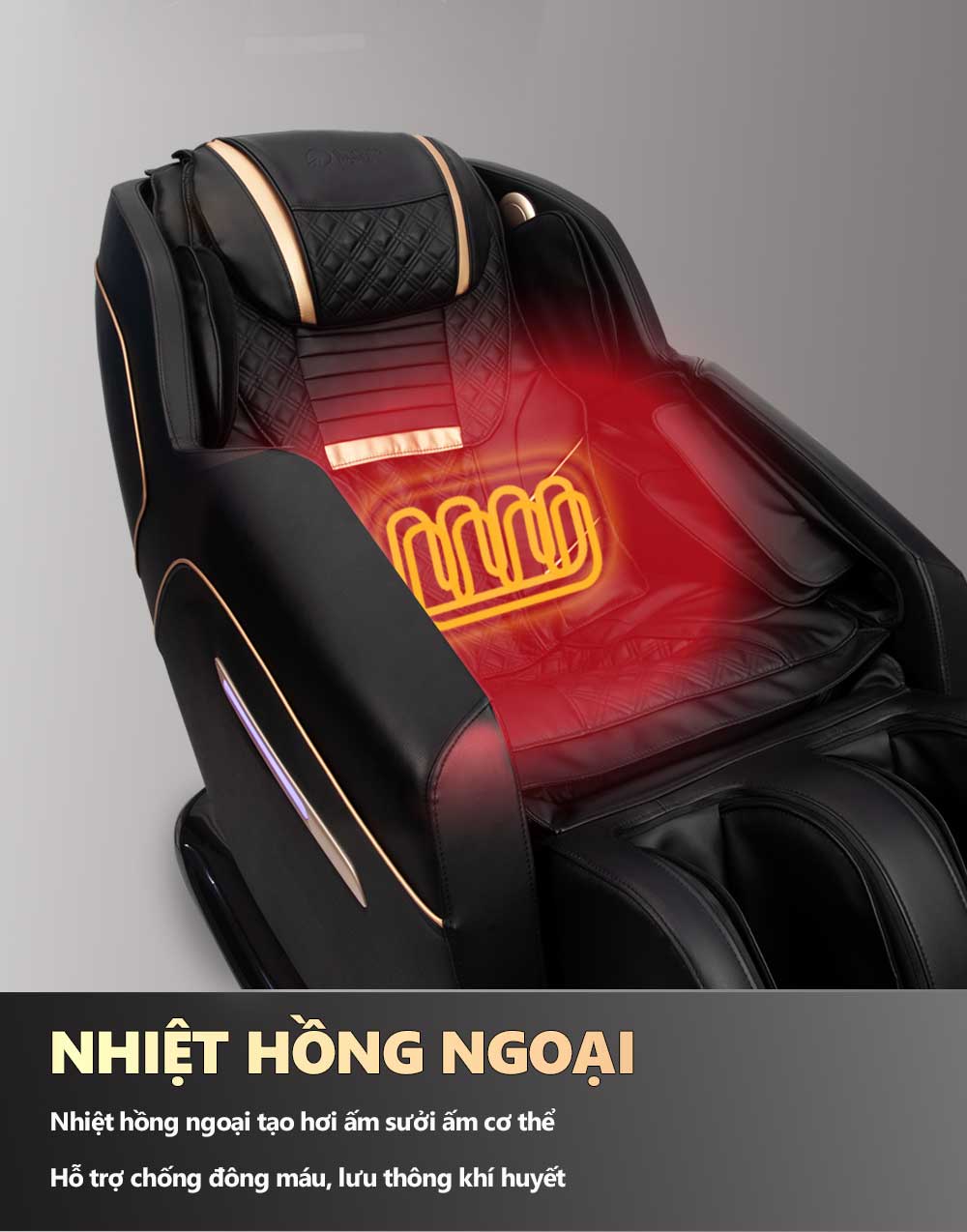 Nhiệt Hồng Ngoại Ghế Massage Là Gì? Tác Dụng 3
