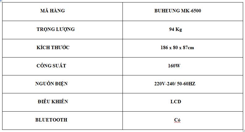 REVIEW GHẾ MASSAGE BUHEUNG MK-6500 10