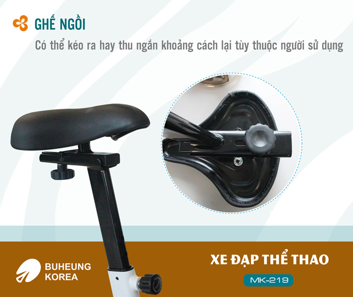 Xe đạp tập thể thao Buheung Korea MK-219 (Tặng bộ dao 5 món/USB 8G) 79