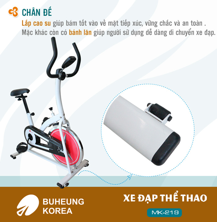 Xe đạp tập thể thao Buheung Korea MK-219 (Tặng bộ dao 5 món/USB 8G) 80