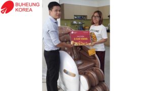 Chúc mừng anh Nhật (Tân Phú, TP.HCM) nhận 2 chỉ vàng khi mua ghế MK-7500