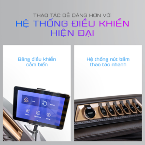 Hệ thống điều khiển thông minh của LUX-9800 mang đến sự tiện lợi cho người dùng ghế massage 10