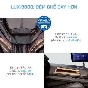 Đệm da ghế massage LUX-9800 có gì đặc biệt? 26