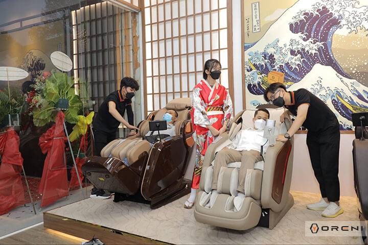 TOP 5 massage nhập khẩu tốt hiện nay 7 Ghế massage Oreni được nhập khẩu từ Nhật Bản