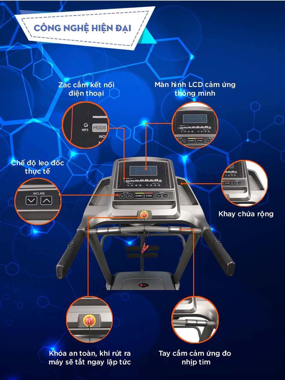 Máy Chạy Bộ Buheung MK-211 New 8 máy chạy bộ hiện đại