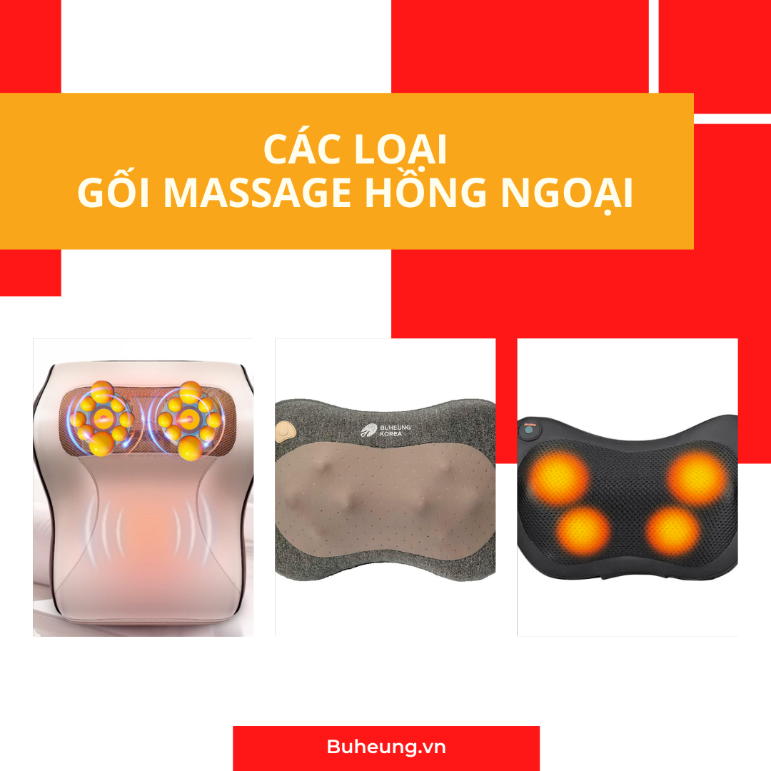 gối massage hồng ngoại