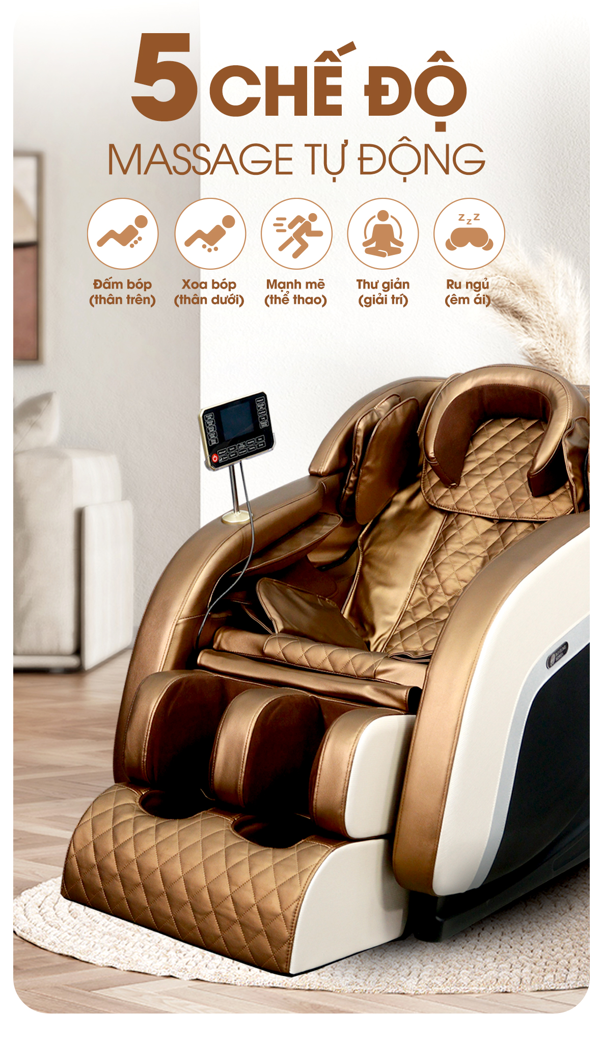 Top 6 Ghế Massage Giá Rẻ Dưới 20 Triệu Tốt Nhất 5