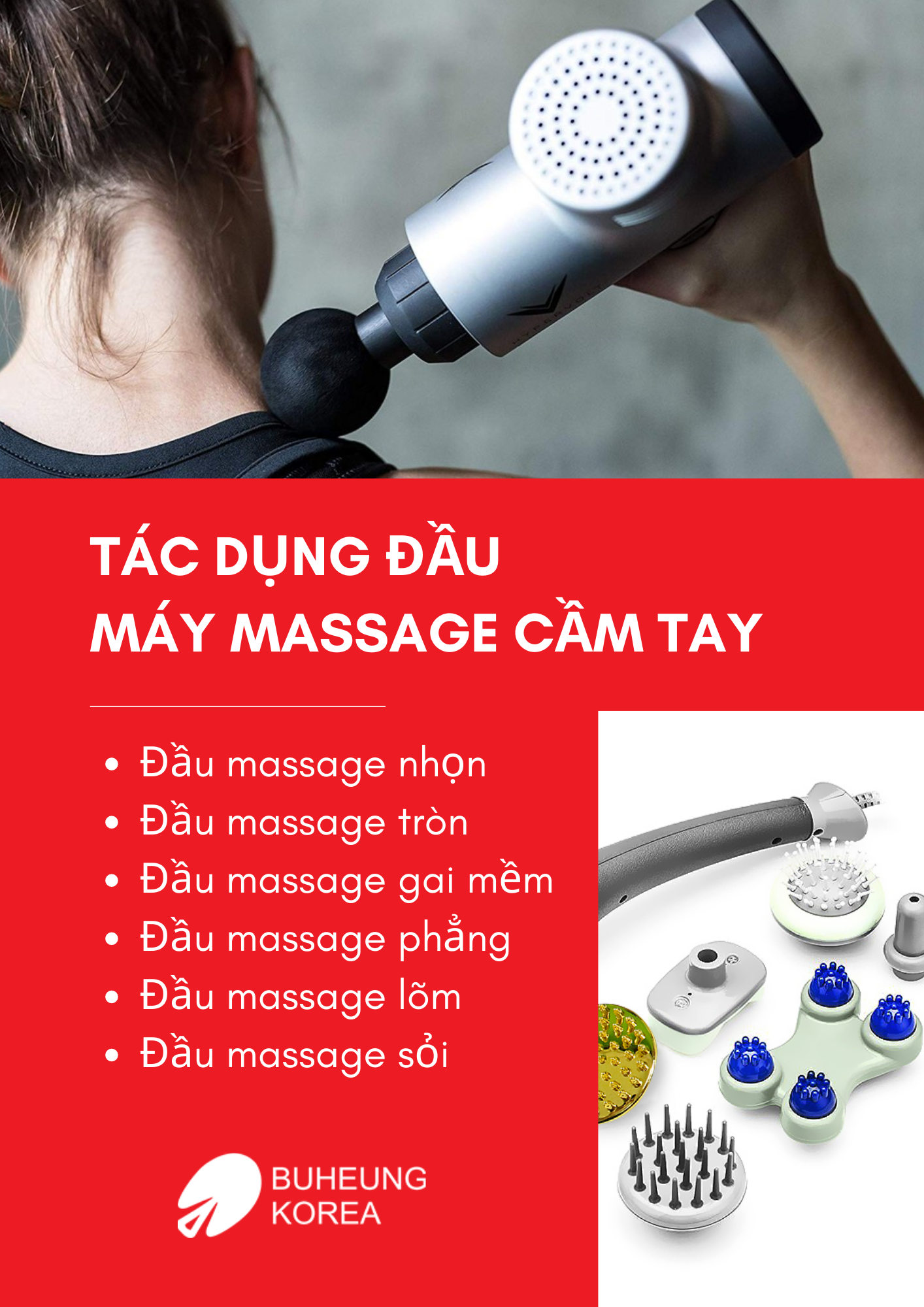 cách sử dụng máy massage cầm tay