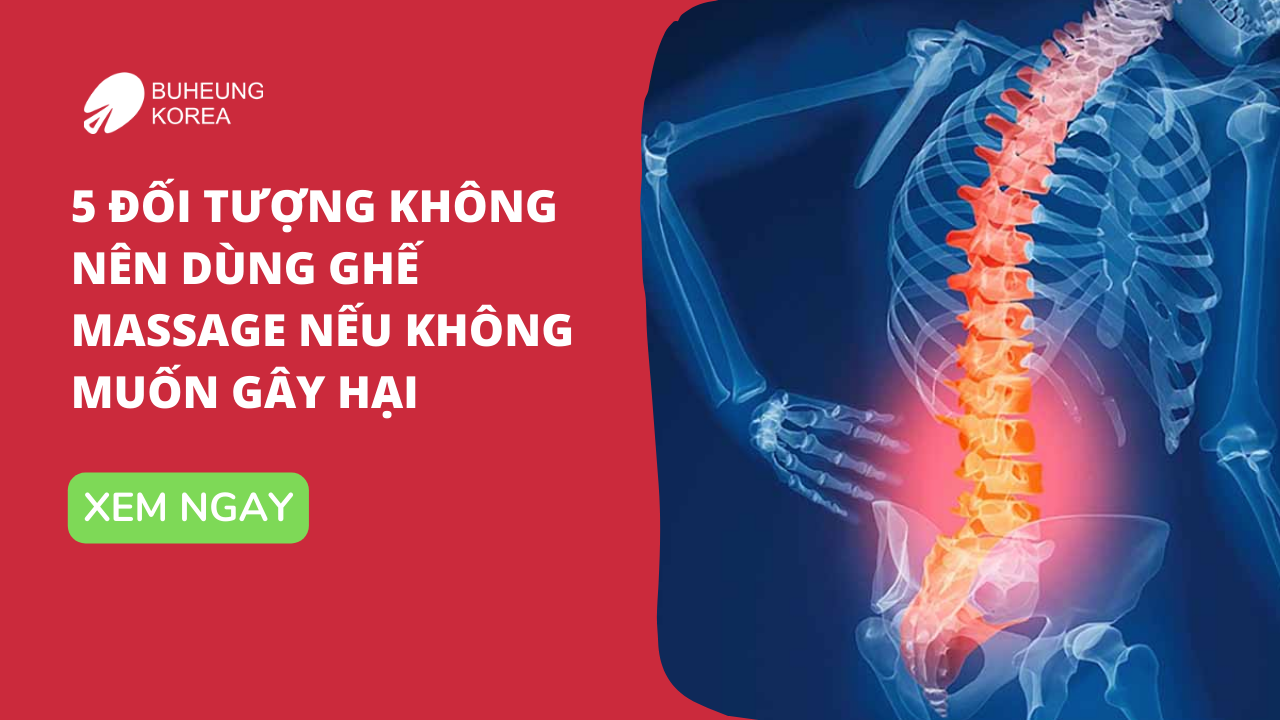 đối tượng không nên sử dụng ghế massage