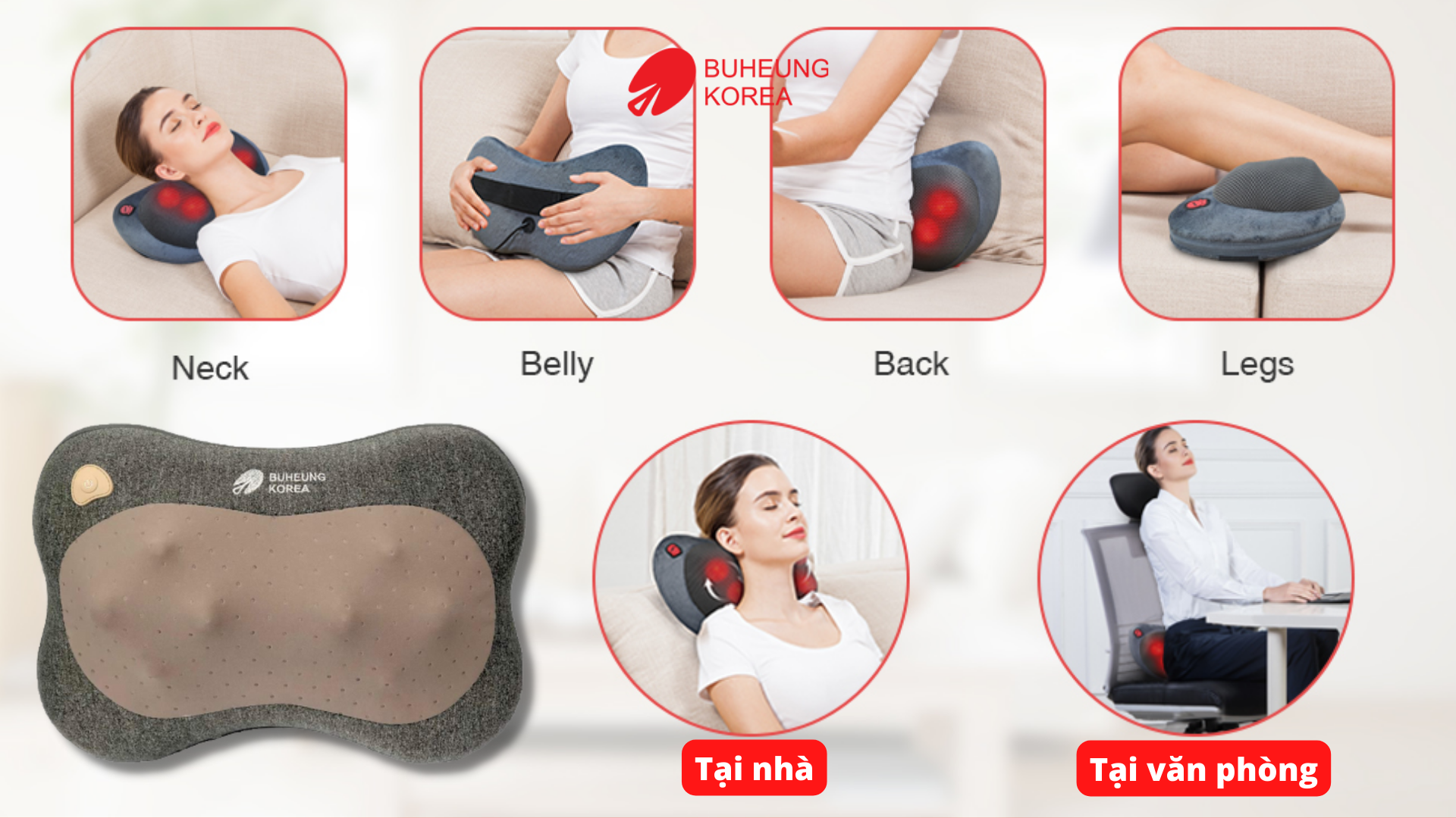 Cách Sử Dụng Gối Massage Hồng Ngoại Hiệu Quả Nhất 2