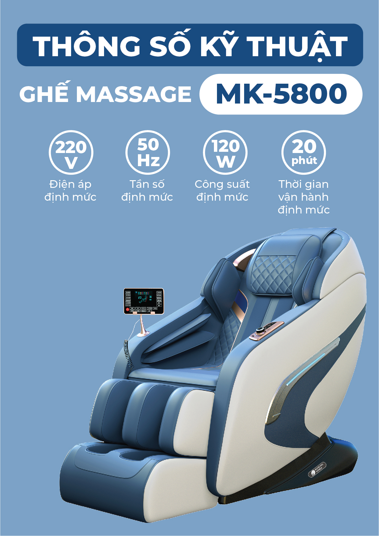 Ghế Massage BUHEUNG Blue Ocean MK-5800 171