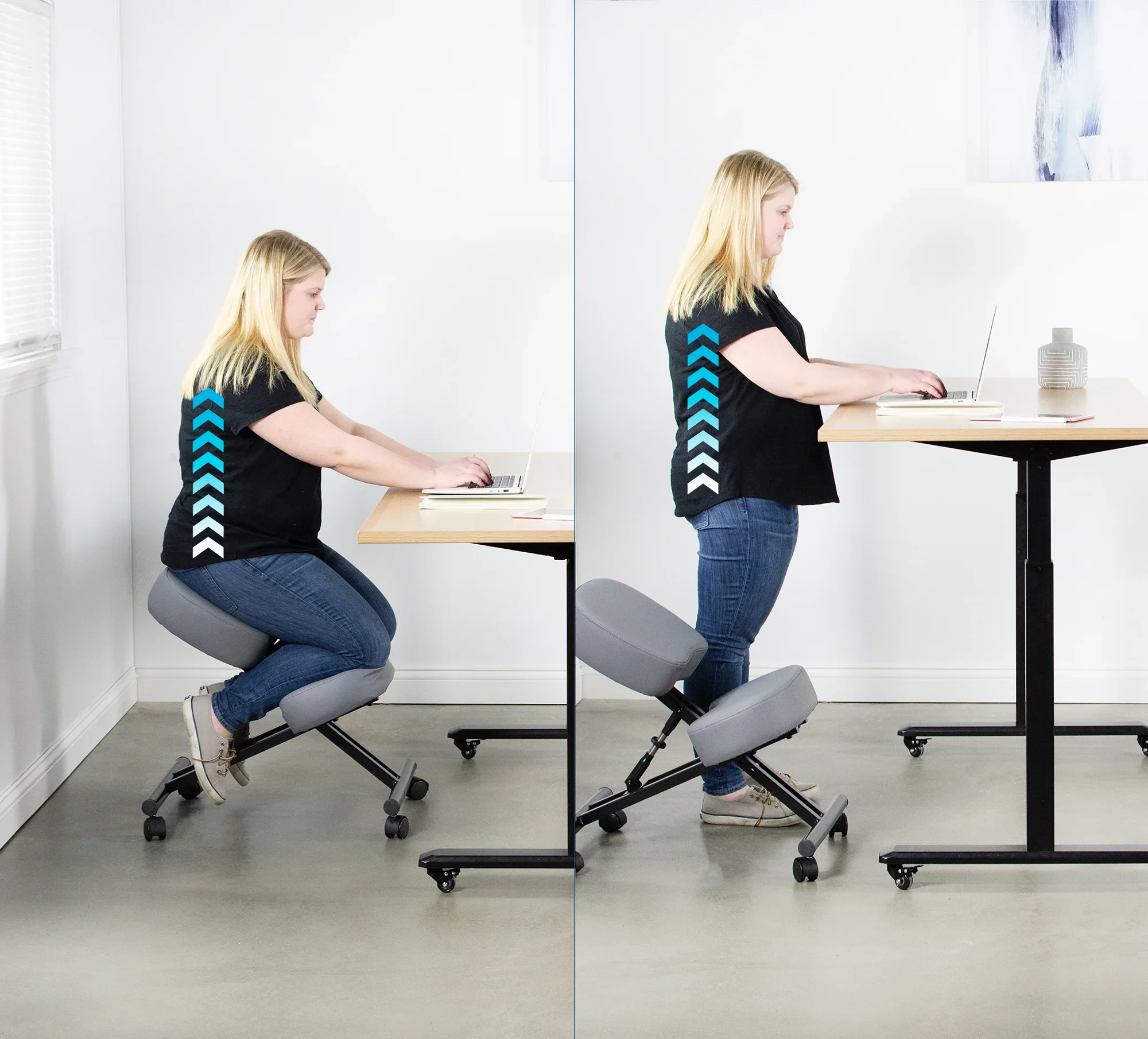 ghế quỳ công thái học chống gù lưng