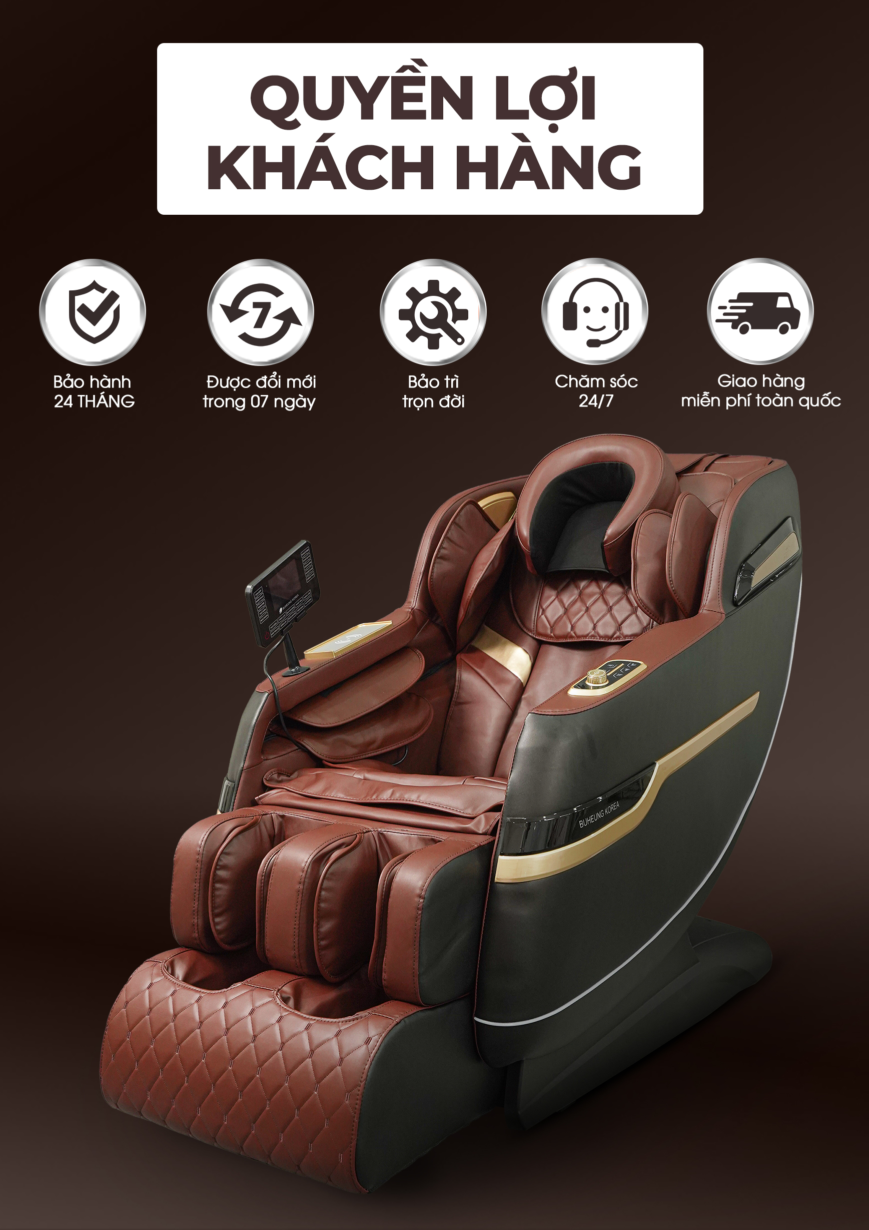 Ghế Massage BUHEUNG Black Forest MK-5170 78
