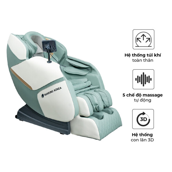 MK-5080-3 Ghế Massage Buheung Meadow Green MK-5080 3