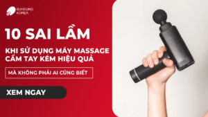 10 sai lầm khi sử dụng máy massage cầm tay