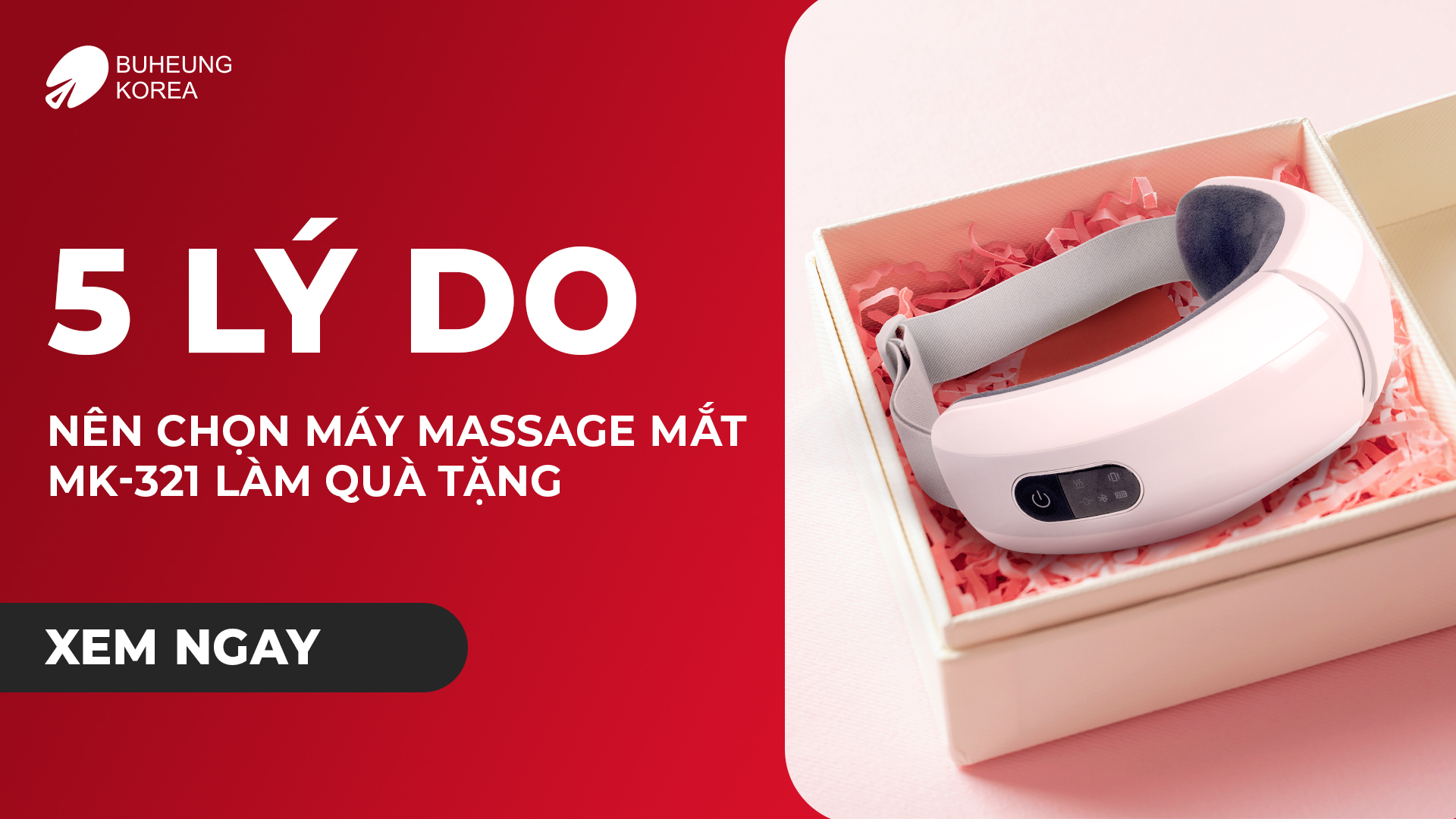 5 lý do bạn nên chọn máy massage mắt làm quà tặng