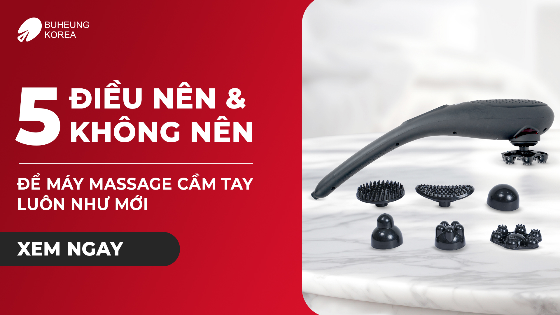 5 Điều Nên & Không Nên Làm Để Máy Massage Cầm Tay Luôn Như Mới 1