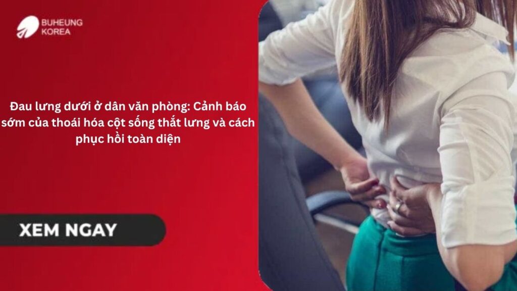 Đau lưng dưới ở dân văn phòng: Cảnh báo sớm của thoái hóa cột sống thắt lưng và cách phục hồi toàn diện