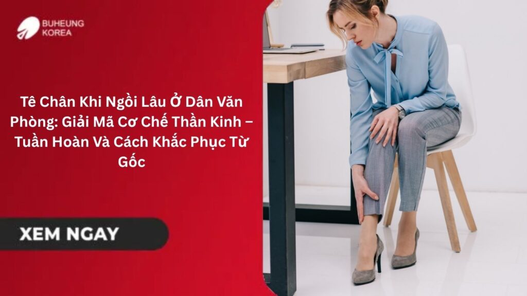Tê Chân Khi Ngồi Lâu Ở Dân Văn Phòng: Giải Mã Cơ Chế Thần Kinh – Tuần Hoàn Và Cách Khắc Phục Từ Gốc 1 Tê Chân Khi Ngồi Lâu Ở Dân Văn Phòng: Giải Mã Cơ Chế Thần Kinh – Tuần Hoàn Và Cách Khắc Phục Từ Gốc