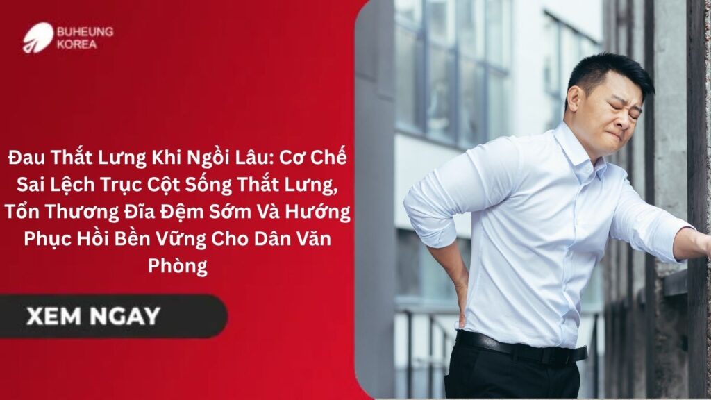 Đau Thắt Lưng Khi Ngồi Lâu: Cơ Chế Sai Lệch Trục Cột Sống Thắt Lưng, Tổn Thương Đĩa Đệm Sớm Và Hướng Phục Hồi Bền Vững Cho Dân Văn Phòng
