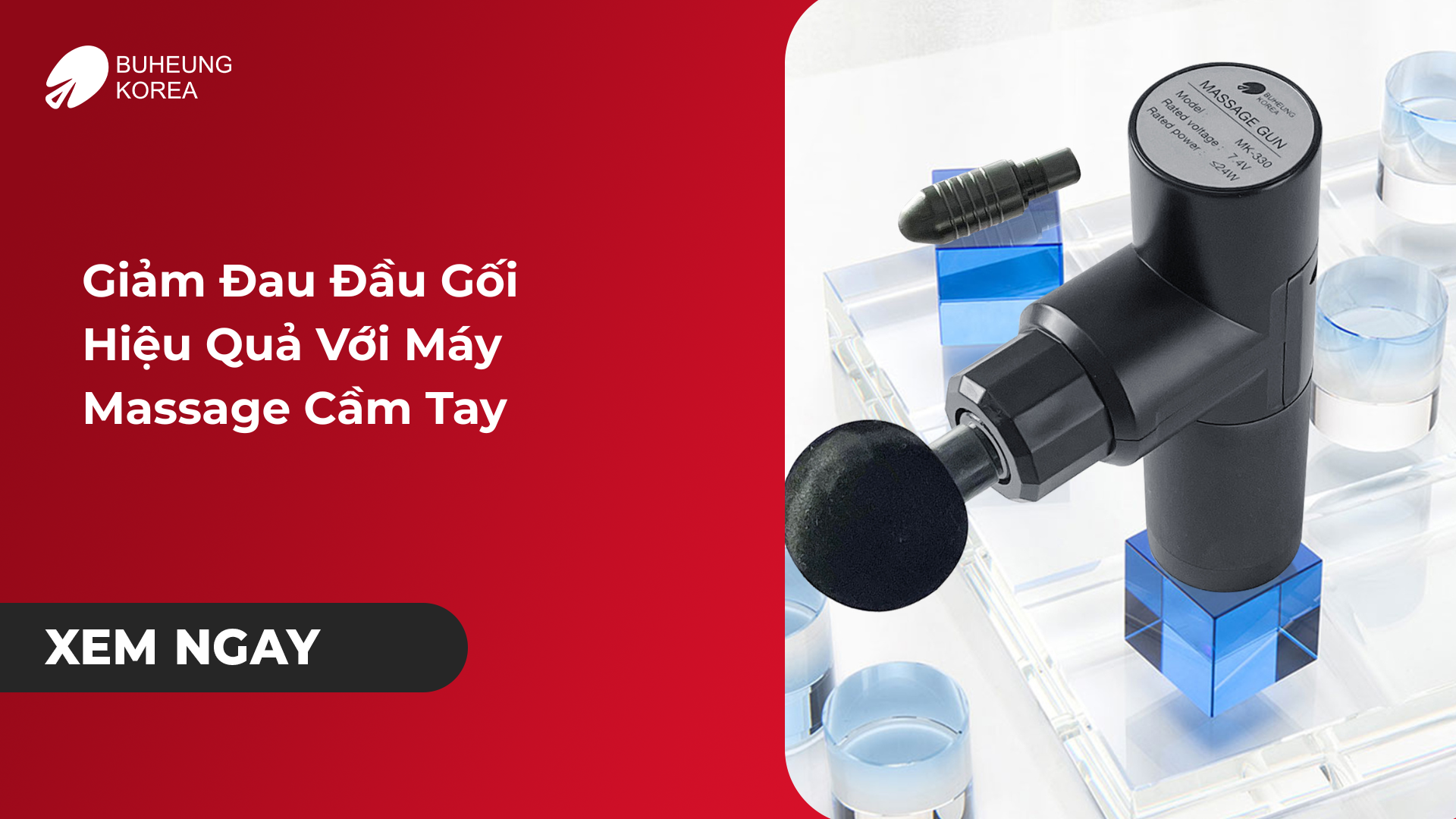 Giảm đau đầu gối với máy massage cầm tay 