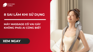 8 sai lầm khi sử dụng máy massage cổ vai gáy