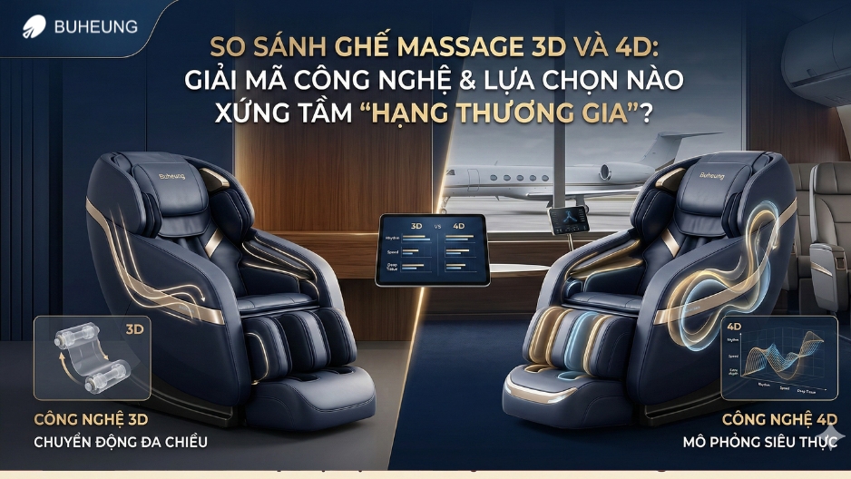 So Sánh Ghế Massage 3D Và 4D: Giải Mã Công Nghệ & Lựa Chọn Nào Xứng Tầm "Hạng Thương Gia"? 1