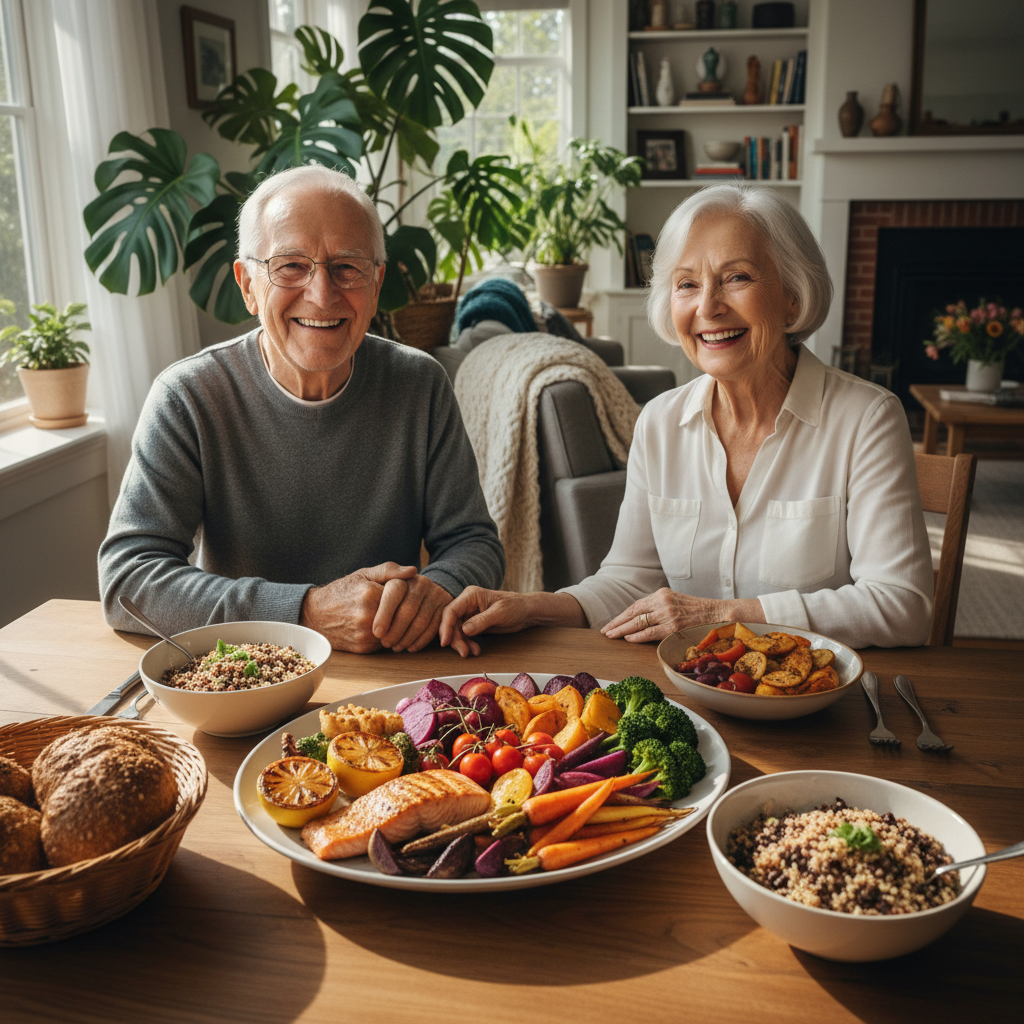 Chế độ dinh dưỡng và chăm sóc sức khỏe người lớn tuổi tốt