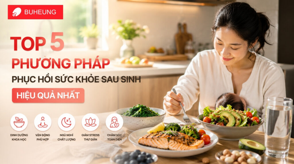 Top 5 phương pháp phục hồi sức khỏe sau sinh hiệu quả nhất 1