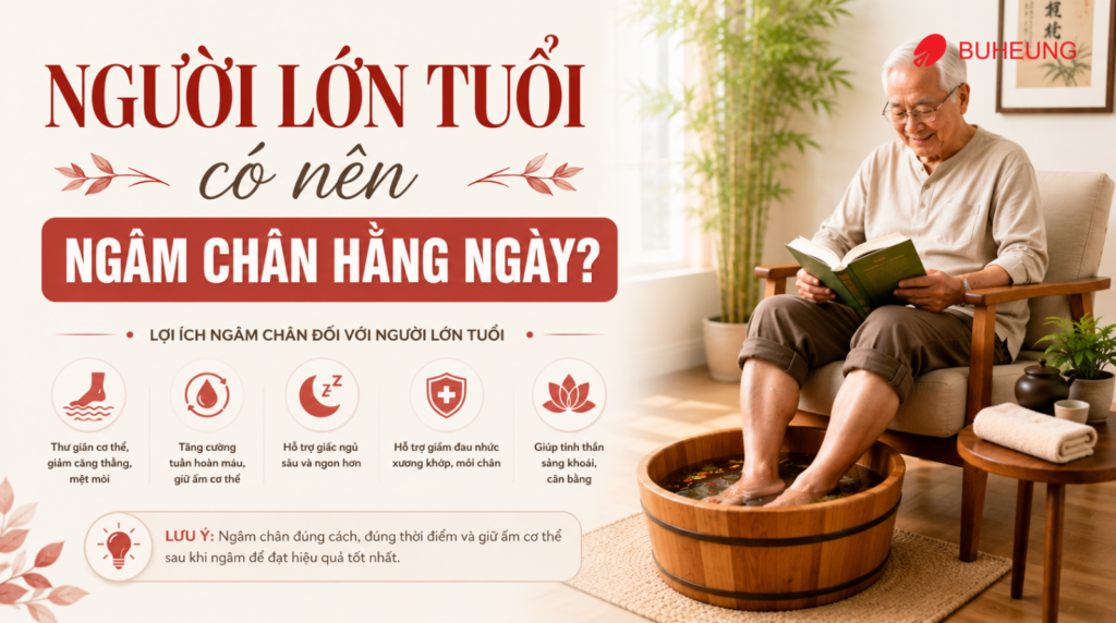 người lớn tuổi có nên ngâm chân hằng ngày